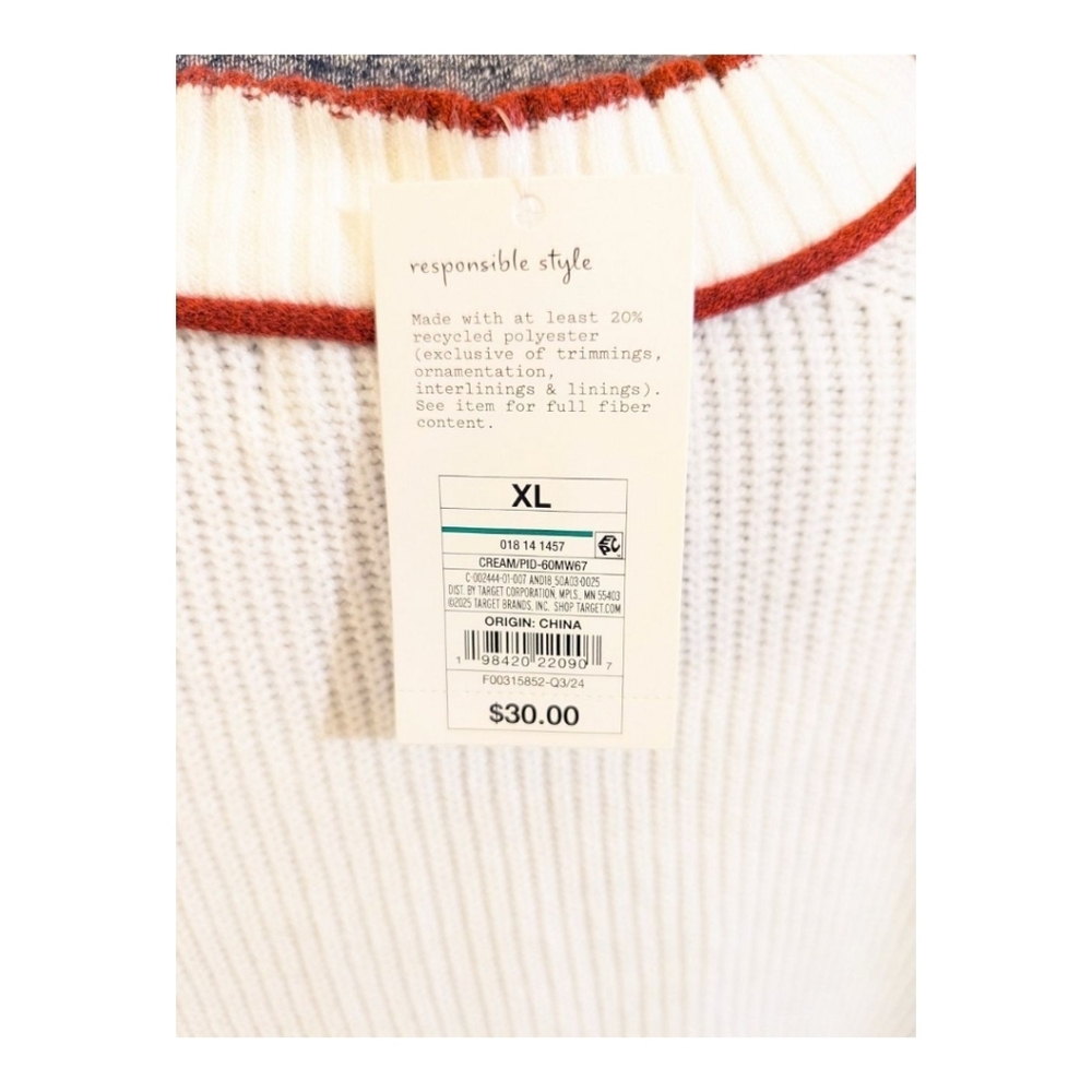 ♥️A New Day Red Heart Pullover Sweater XL Women's Valentine's Day ♥️ - Picture 3 of 8